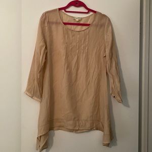 Tan Long sheer blouse